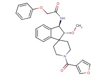 N-[(2R*,3R*)-1'-(3-furoyl)-2-methoxy-2,3-dihydrospiro[indene-1,4'-piperidin]-3-yl]-2-phenoxyacetamide