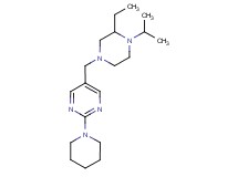 5-[(3-ethyl-4-isopropyl-1-piperazinyl)methyl]-2-(1-piperidinyl)pyrimidine