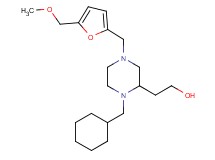 2-(1-(cyclohexylmethyl)-4-{[5-(methoxymethyl)-2-furyl]methyl}-2-piperazinyl)ethanol