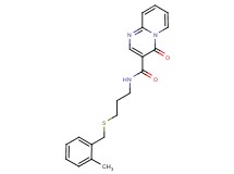 N-{3-[(2-methylbenzyl)thio]propyl}-4-oxo-4H-pyrido[1,2-a]pyrimidine-3-carboxamide