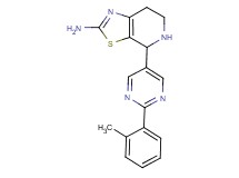 4-[2-(2-methylphenyl)-5-pyrimidinyl]-4,5,6,7-tetrahydro[1,3]thiazolo[5,4-c]pyridin-2-amine