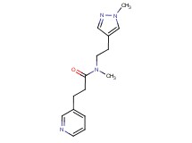 N-methyl-N-[2-(1-methyl-1H-pyrazol-4-yl)ethyl]-3-pyridin-3-ylpropanamide
