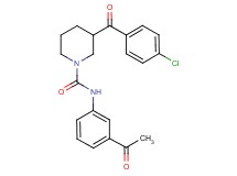 N-(3-acetylphenyl)-3-(4-chlorobenzoyl)-1-piperidinecarboxamide
