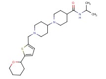N-isopropyl-1'-{[5-(tetrahydro-2H-pyran-2-yl)-2-thienyl]methyl}-1,4'-bipiperidine-4-carboxamide