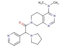 N,N-dimethyl-7-[pyridin-3-yl(pyrrolidin-1-yl)acetyl]-5,6,7,8-tetrahydropyrido[3,4-d]pyrimidin-4-amine