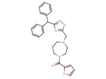 1-{[3-(diphenylmethyl)-1,2,4-oxadiazol-5-yl]methyl}-4-(2-furoyl)-1,4-diazepane