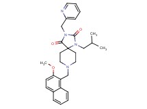 1-isobutyl-8-[(2-methoxy-1-naphthyl)methyl]-3-(2-pyridinylmethyl)-1,3,8-triazaspiro[4.5]decane-2,4-dione