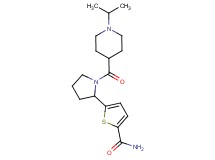 5-{1-[(1-isopropylpiperidin-4-yl)carbonyl]pyrrolidin-2-yl}thiophene-2-carboxamide