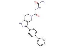 N-[2-(3-biphenyl-4-yl-1,4,6,7-tetrahydro-5H-pyrazolo[4,3-c]pyridin-5-yl)-2-oxoethyl]urea