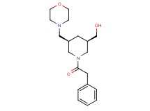 [(3R*,5R*)-5-(4-morpholinylmethyl)-1-(phenylacetyl)-3-piperidinyl]methanol