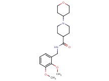 N-(2,3-dimethoxybenzyl)-1-(tetrahydro-2H-pyran-4-yl)piperidine-4-carboxamide