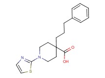 4-(3-phenylpropyl)-1-(1,3-thiazol-2-yl)piperidine-4-carboxylic acid