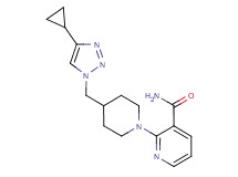 2-{4-[(4-cyclopropyl-1H-1,2,3-triazol-1-yl)methyl]-1-piperidinyl}nicotinamide trifluoroacetate