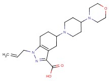 1-allyl-5-(4-morpholin-4-ylpiperidin-1-yl)-4,5,6,7-tetrahydro-1H-indazole-3-carboxylic acid