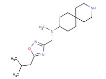 N-[(5-isobutyl-1,2,4-oxadiazol-3-yl)methyl]-N-methyl-3-azaspiro[5.5]undecan-9-amine dihydrochloride