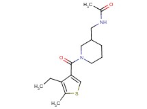 N-({1-[(4-ethyl-5-methyl-3-thienyl)carbonyl]piperidin-3-yl}methyl)acetamide