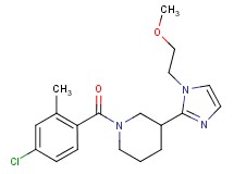 1-(4-chloro-2-methylbenzoyl)-3-[1-(2-methoxyethyl)-1H-imidazol-2-yl]piperidine