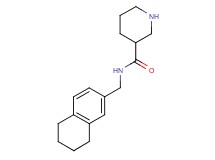 N-(5,6,7,8-tetrahydro-2-naphthalenylmethyl)-3-piperidinecarboxamide hydrochloride