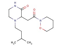 4-(3-methylbutyl)-3-[2-(1,2-oxazinan-2-yl)-2-oxoethyl]-2-piperazinone