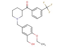 {1-[4-ethoxy-3-(hydroxymethyl)benzyl]-3-piperidinyl}[3-(trifluoromethyl)phenyl]methanone