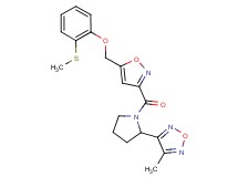 3-methyl-4-{1-[(5-{[2-(methylthio)phenoxy]methyl}-3-isoxazolyl)carbonyl]-2-pyrrolidinyl}-1,2,5-oxadiazole
