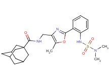 N-{[2-(2-{[(dimethylamino)sulfonyl]amino}phenyl)-5-methyl-1,3-oxazol-4-yl]methyl}-1-adamantanecarboxamide