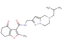 N-[(5-isobutyl-4,5,6,7-tetrahydropyrazolo[1,5-a]pyrazin-2-yl)methyl]-2-methyl-4-oxo-4,5,6,7-tetrahydro-1-benzofuran-3-carboxamide
