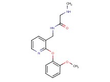 N-{[2-(2-methoxyphenoxy)pyridin-3-yl]methyl}-2-(methylamino)acetamide