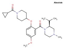 (2S)-1-(2-{[1-(cyclopropylcarbonyl)-4-piperidinyl]oxy}-5-methoxybenzoyl)-2-isopropyl-4-methylpiperazine