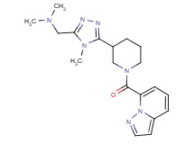 N,N-dimethyl-1-{4-methyl-5-[1-(pyrazolo[1,5-a]pyridin-7-ylcarbonyl)piperidin-3-yl]-4H-1,2,4-triazol-3-yl}methanamine