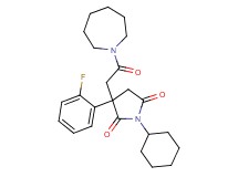 3-[2-(1-azepanyl)-2-oxoethyl]-1-cyclohexyl-3-(2-fluorophenyl)-2,5-pyrrolidinedione