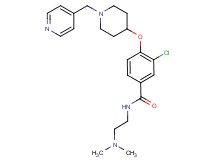3-chloro-N-[2-(dimethylamino)ethyl]-4-{[1-(4-pyridinylmethyl)-4-piperidinyl]oxy}benzamide