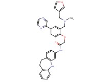 N-(10,11-dihydro-5H-dibenzo[b,f]azepin-3-yl)-2-[2-{[(3-furylmethyl)(methyl)amino]methyl}-4-(2-pyrazinyl)phenoxy]acetamide