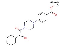 methyl 4-{4-[(2R)-2-cyclohexyl-2-hydroxyacetyl]-1-piperazinyl}benzoate