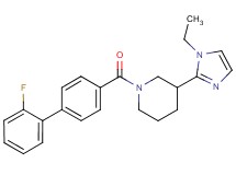 3-(1-ethyl-1H-imidazol-2-yl)-1-[(2'-fluoro-4-biphenylyl)carbonyl]piperidine
