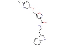 N-[2-(1H-indol-3-yl)ethyl]-5-{[(6-methyl-3-pyridinyl)oxy]methyl}-3-isoxazolecarboxamide