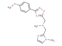 1-[3-(4-methoxyphenyl)-1,2,4-oxadiazol-5-yl]-N-methyl-N-[(1-methyl-1H-imidazol-2-yl)methyl]methanamine