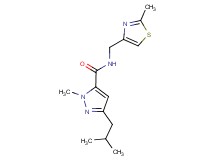 3-isobutyl-1-methyl-N-[(2-methyl-1,3-thiazol-4-yl)methyl]-1H-pyrazole-5-carboxamide
