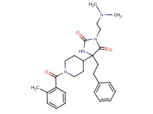 3-[2-(dimethylamino)ethyl]-5-[1-(2-methylbenzoyl)-4-piperidinyl]-5-(2-phenylethyl)-2,4-imidazolidinedione