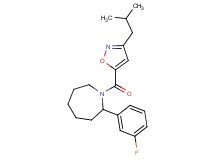 2-(3-fluorophenyl)-1-[(3-isobutyl-5-isoxazolyl)carbonyl]azepane