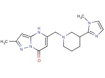 2-methyl-5-{[3-(1-methyl-1H-imidazol-2-yl)-1-piperidinyl]methyl}pyrazolo[1,5-a]pyrimidin-7(4H)-one