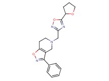 3-phenyl-5-{[5-(tetrahydrofuran-2-yl)-1,2,4-oxadiazol-3-yl]methyl}-4,5,6,7-tetrahydroisoxazolo[4,5-c]pyridine