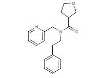 N-(2-phenylethyl)-N-(pyridin-2-ylmethyl)tetrahydrofuran-3-carboxamide