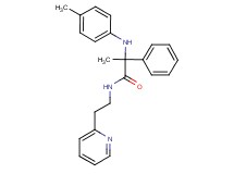 2-[(4-methylphenyl)amino]-2-phenyl-N-(2-pyridin-2-ylethyl)propanamide