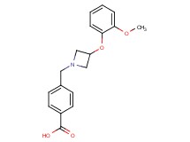 4-{[3-(2-methoxyphenoxy)azetidin-1-yl]methyl}benzoic acid