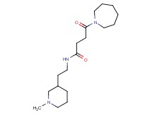 4-azepan-1-yl-N-[2-(1-methylpiperidin-3-yl)ethyl]-4-oxobutanamide