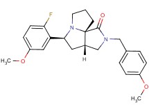 (3aS*,5S*,9aS*)-5-(2-fluoro-5-methoxyphenyl)-2-(4-methoxybenzyl)hexahydro-7H-pyrrolo[3,4-g]pyrrolizin-1(2H)-one