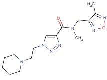 N-methyl-N-[(4-methyl-1,2,5-oxadiazol-3-yl)methyl]-1-[2-(1-piperidinyl)ethyl]-1H-1,2,3-triazole-4-carboxamide