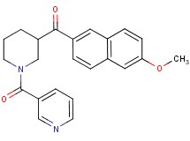 (6-methoxy-2-naphthyl)[1-(3-pyridinylcarbonyl)-3-piperidinyl]methanone
