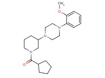 1-[1-(cyclopentylcarbonyl)-3-piperidinyl]-4-(2-methoxyphenyl)piperazine